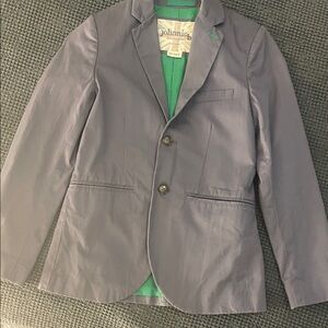 Johnnie B Boys Gray Blazer with Green Lining